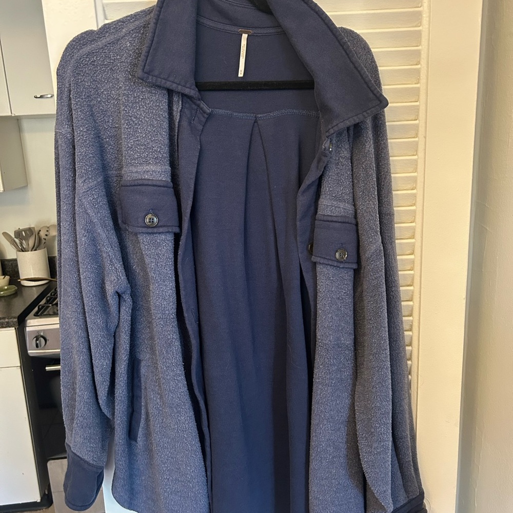 Free People Blue Jacket